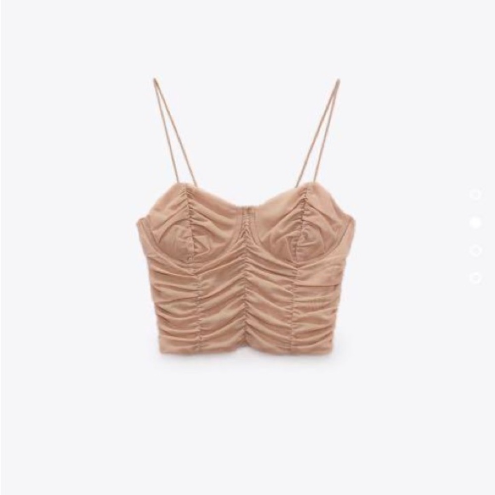 Zara Tulle Corset Style Top